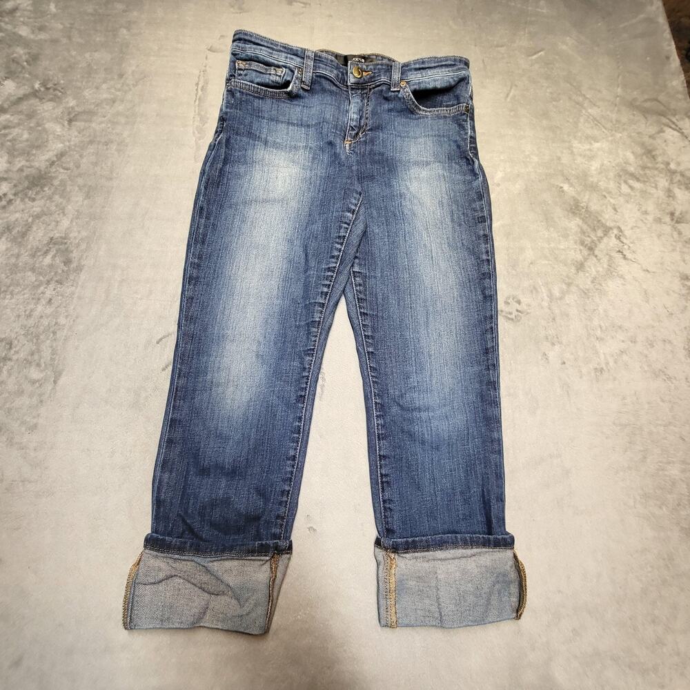 JOE'S Jeans Womens 29 Blue Cropped Cuffed Stretch Medium Wash 23 Inseam